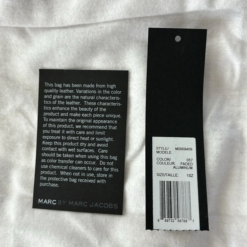 Marc By Marc Jacobs Leather Cross Body Bag Silver - Picture 14 of 16